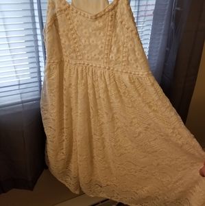 White lace babydoll dress